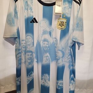 Adidas Blue and White Argentina Celebration Jersey